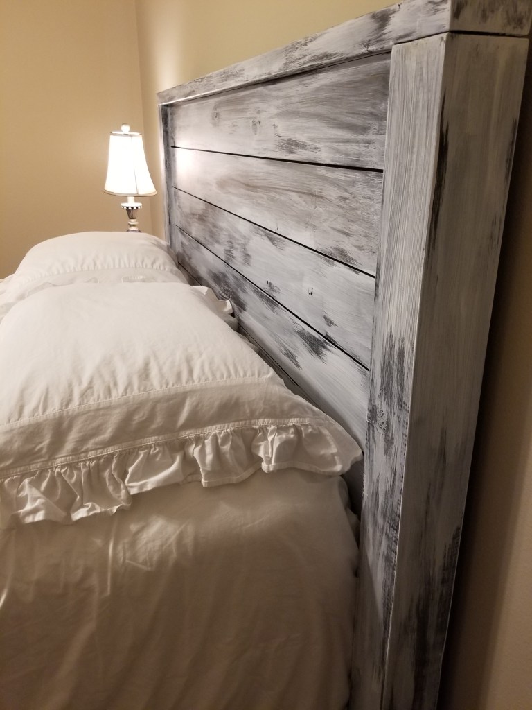 Coastal Whitewashed Farmhouse Bed